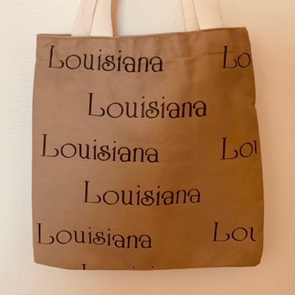 Vintage—Mini Louisiana Tote Lunch Grocery Bag (10" x 10") - Picture 3 of 4